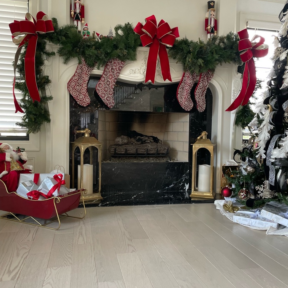 2 brand new Red stockings- brand new never used / no stains.